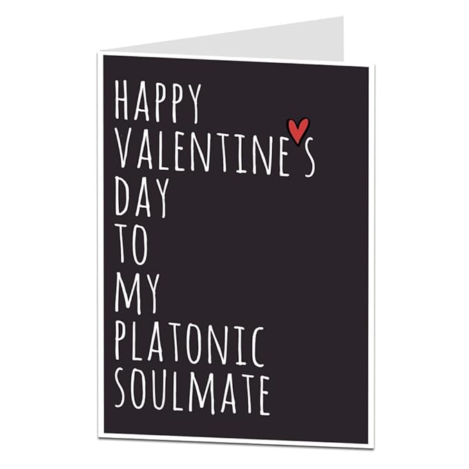 Friend Valentine Card Quirky Design for Your Platonic Soulmate