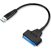MIAOERJING SATA to USB 3.0 Cable, USB to SATA III Hard Drive Adapter for 2.5 Inch SSD & HDD Data Transfer, Support UASP