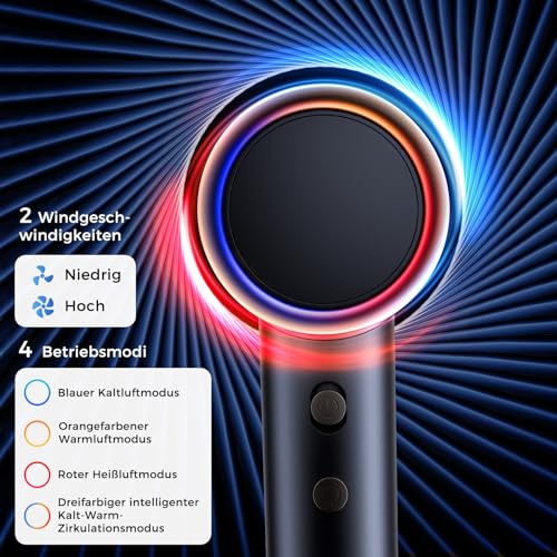 Aidisy Ion Hair Dryer, Professional Hair Dryer with 110,000 RPM, Quiet, Lightweight with 200 Million Negative Ions, 3 Heat Settings, 2 Speed Levels for Home Travel