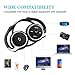 Dostyle Bluetooth Headphones, Wireless Stereo Headset Over-Ear Bluetooth V4.1 Earbuds for Sports Running Hands-Free Calling with Mic (Secure-Fit, Lightweight, Sweatproof)