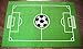 Furnish my Place 685 Solid Soccer Rug for Play Area | All Star Soccer Field Ground | Kids Playroom | Contemporary Design | Accent Rug Kindergarten | Green (3'3