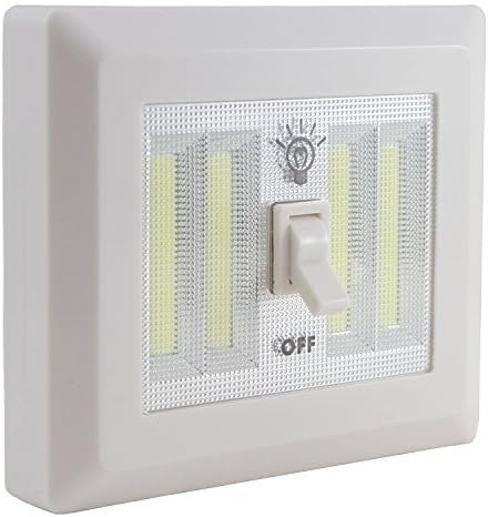 Geek Lights COB Dual LED Wireless Night Light With Switch, BATTERIES INCLUDED