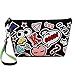 Yonger Cute Waterproof Cosmetic Pouch Travel Case Make up Bag for Women Girl Accessory Organizer with Strap