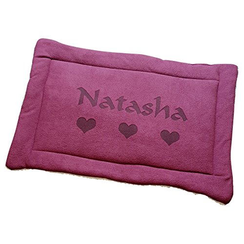 Dog Nap Mat With Design (Small) - Hearts, Bones, Paws