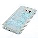 Urberry Galaxy S6 Case, Running Glitter Cover, Creative Design Flowing Liquid Floating Luxury Bling Glitter Sparkle Hard Case for Samsung Galaxy S6 with a Screen Protector (YB-Pink&Blue)