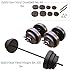 Gold's Gym Vinyl Weight Set, 100 lbs and Gold's Gym Vinyl Dumbbell Set, 40 lbs Bundle