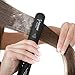 Steam Straighteners for Hair, Professional Steam Flat Iron with Adjustable Temperature for All Types of Hair, Ceramic Tourmaline Flat Iron, Dual 110-240V Voltage, Black