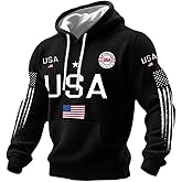 Men's Usa Patriotic Hoodies Usa Flag 250 Anniversary Shirt American Flag Patriotic Hoodie 250Th Anniversary Sweatshirt