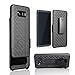 Galaxy S8 Plus Holster Case, WixGear Shell Holster Combo Swivel Slim Belt Case for Samsung Galaxy S8 Plus (ONLY FITS S8 Plus) with Stand and Belt Clip - Black