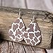 10 Pairs Leather Earrings Teardrop Leather Earrings Petal Drop Leaf Dangle Earrings for Girls Wome (Style 1)