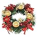 Christmas Advent Wreath - Red Berry Season Centerpiece Decor - Advent Candle and X-mas Candles Decorations