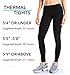 Yogipace (Petite/Regular/Tall Legnth) Women's Water Resistant Fleece Lined Thermal Tights Winter Running Cycling Skiing Leggings with Zippered Pocket