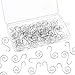 ELCOHO 150 Pieces Christmas Ornament Hooks Hangers Christmas Tree Hanger Swirl Scroll Ornament Hooks for Art Craft Christmas Tree Decorations （Silver）