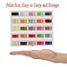 YCHY Sewing Kit Bobbins and Sewing Thread with Case and Soft Measuring Tape for Brother Singer Babylock Janome Kenmore (Assorted Colors)
