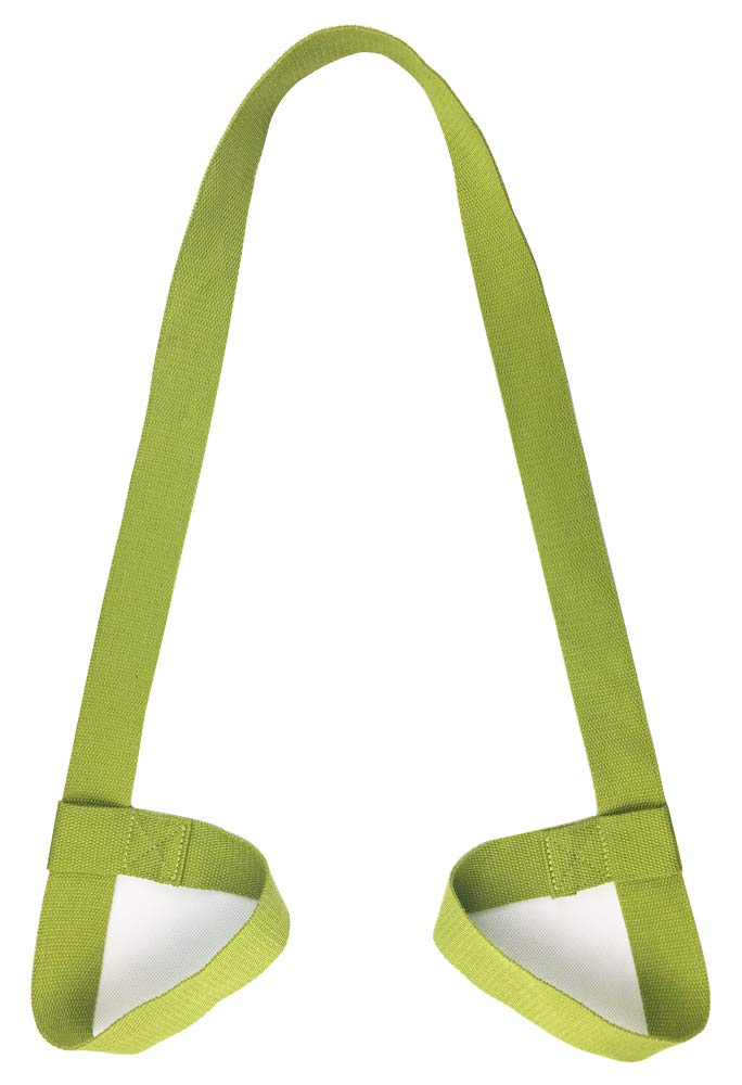 Riarbronee Yoga Mat Carrying Strap Sling，Adjustable Loops for all Mat Sizes（Mat not included） (Green)