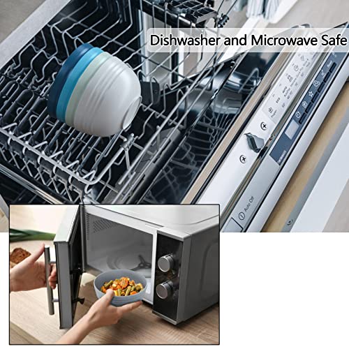 Homestockplus Cereal Bowls 24 OZ Microwave and Dishwasher Safe Bowl BPAFree EcoFriendly Bowl