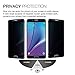 [2 Pack] Samsung Galaxy Note 5 Privacy Tempered Glass Screen Protector, Haodewei [Easy-Install] Bubble Free [Touch Sensitive] +1 Pack Carbon Fiber Back Protector