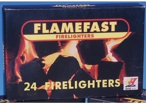 Flamefast Firelighters 672 Cubes 28 Packs of 24 for Fires Log Burners Stoves BBQ