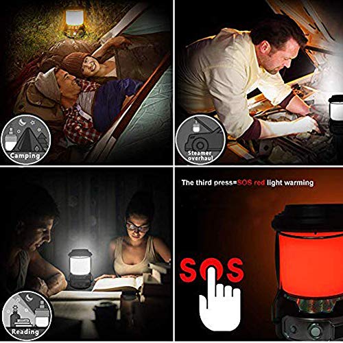 seenlast Rechargeable Camping Lanterns Flashlight Super Bright Lanterns 5200mAh Power Bank with USB Cable Suitable for Camping, Hiking, Outdoor Recreations - Thumbnail 5