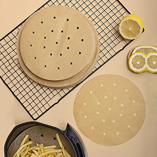 200pcs Air Fryer Parchment Paper, 7.7inch Baking Parchment, Premium