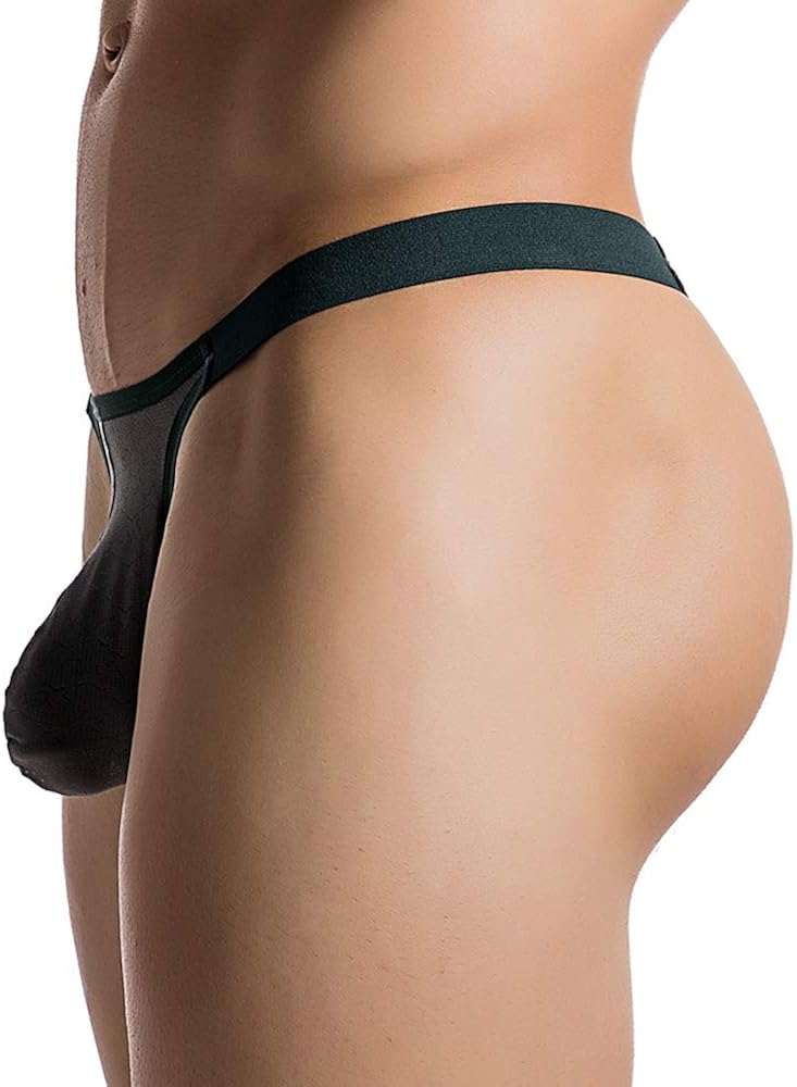 Summer Code Men's Striped Thong Low Rise Elastic Waistband Underwear at  Men’s Clothing store