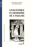 Linguistique et grammaire de l'anglais by