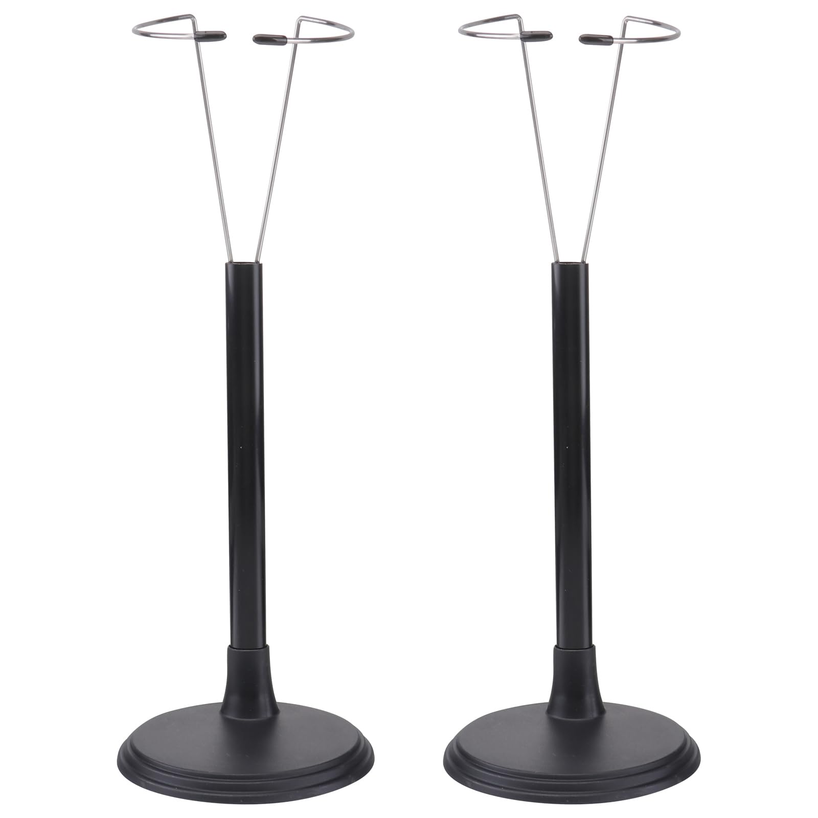 Photo 1 of jojofuny 2Pcs Black Doll Stand for 12-18 Inch Action Figure: Adjustable Height Doll Holder for Display, Action Figure Storage Stand for Home Decoration