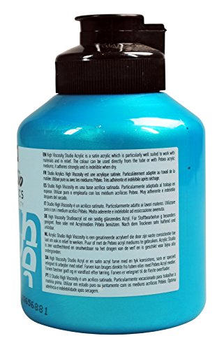Pebeo-Studio-Acrylics-High-Viscosity-Fine-Acrylic-500-ml-Iridescent-Blue-Green