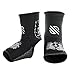 Sanabul Battle Forged Striking Gel Ankle Guard for MMA Muay Thai Kick Boxing 1 Pair - Black/White, Large/X-Large