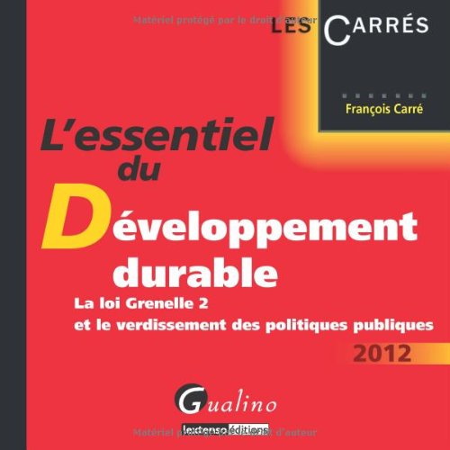 L' essentiel du développement durable