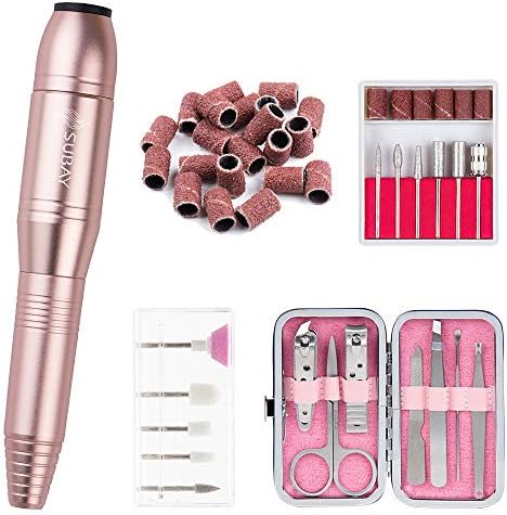 Electric Nail Drill Set Professional Portable Handpiece File Manicure Pedicure for Acrylic Gel Nails