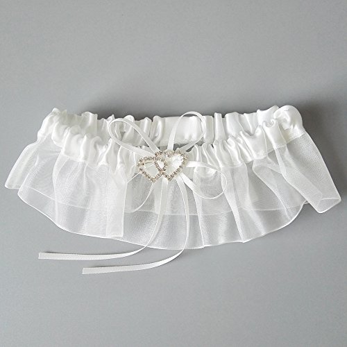 Wedding Flower Girl Basket Rings For Ring Bearer Pillow Garter Guest Book Pen Wedding Set Decoration Ribbon Ceremony Party Favors For Guests (Double Heart Ivory) - Thumbnail 7