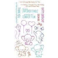 Ronri Cute Elephant Transparent Stamp Silicone Seal DIY Scrapbook Diary Album Card S8