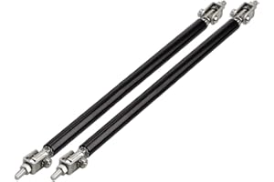 MOXRUQ 2 PCS Adjustable Splitter Strut Rods, 8" - 11" Front Bumper Splitter Strut Rods, Sporty Bumper Lip Reinforcement Accessories, Front Lip Support Rods for Most Cars (Black)