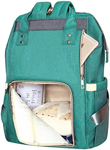 SYLYLJ Baby Diaper Bag Backpack Multi-Function Large Travel Nappy Bags,Large Capacity,Waterproof Fabric,Stylish and Durble,Green