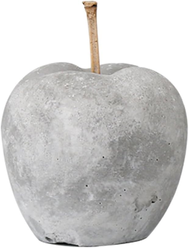 Fivtyily Stylish Cement Pear Apple Decoration Table Decor Paperweight (Apple)