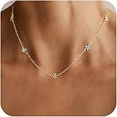 Carffordo Cross Necklace for Women Non Tarnish - Dainty 14K Gold/Silver Plated Cross Infinity Pendant Charm Necklaces Simple Religious Jewelry