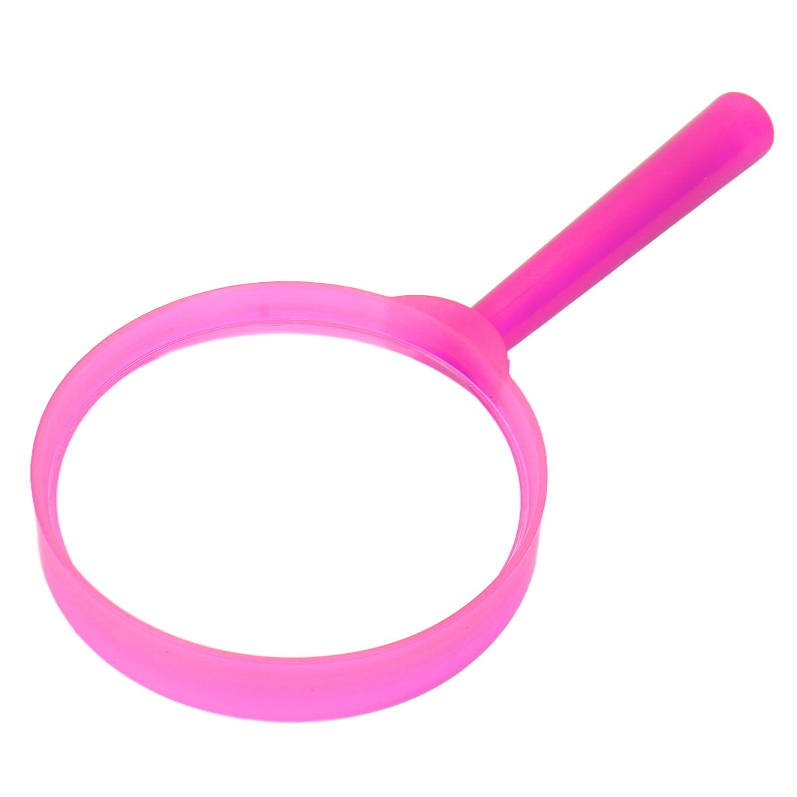 Mini Handheld Magnifier,Good Transmittance HD Handheld Magnifying Glass for Reading(Pink)
