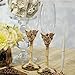 Elegant Vintage Rose Wedding Toasting Flutes