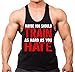 Maybe You Should Train As Hard As You Hate Funny Stringer Tank Top Y Back