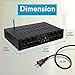 Wireless Home Audio Amplifier System – Bluetooth Compatible Sound Stereo Receiver Amp – 6 Channel 600Watt Power, Digital LCD, Headphone Jack, 1/4” Microphone IN USB SD AUX RCA FM Radio – Pyle PTA66BTthumb 1