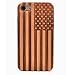 CYD Wooden Case for iPhone 7/8, Natural Real Wood Engraved American Flag USA Shockproof Drop Proof Slim Bumper TPU Protective Cover for Apple iPhone 7,iPhone 8,iPhone SE 2th