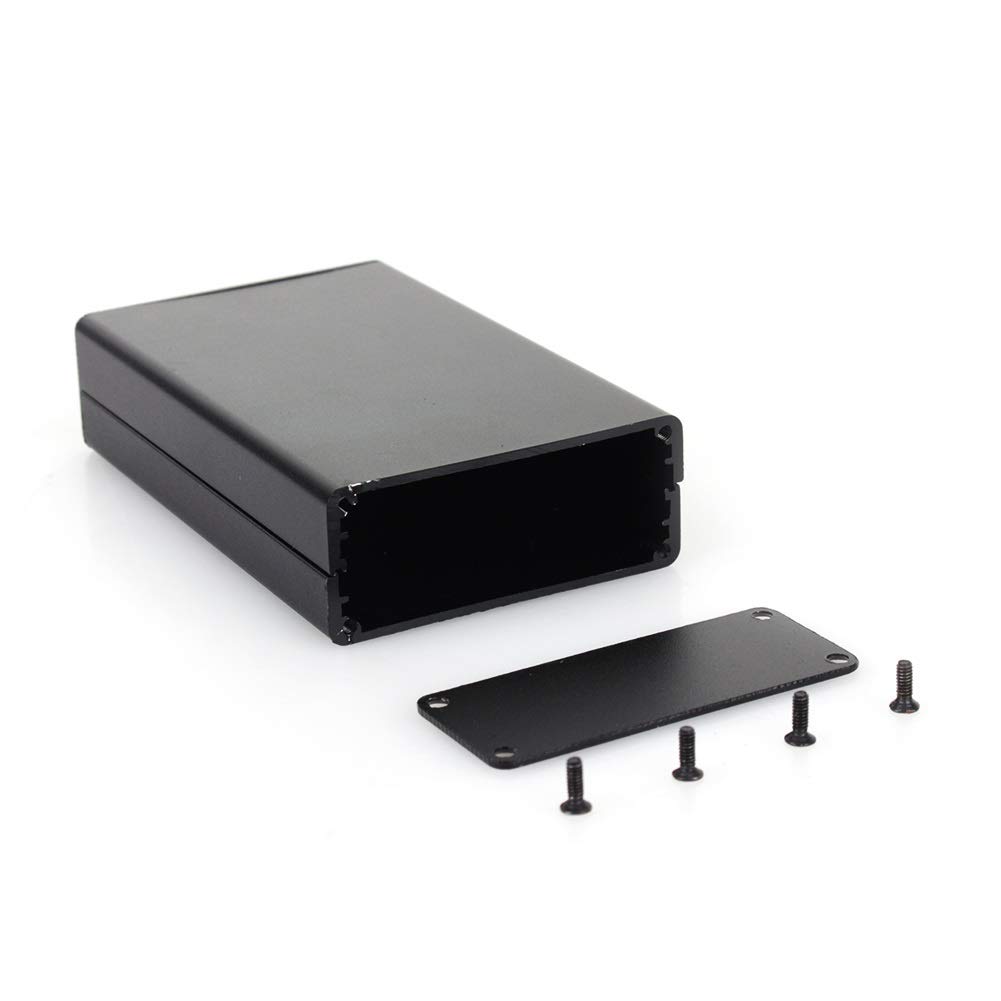 PCB Instrument Box, Enclosure Electronic Project Box DIY 80 * 50 * 20mm Aluminum SG, Black