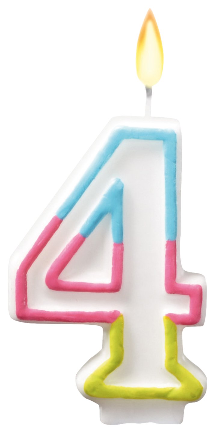 Susy Card 40012094 Number Candle '4'