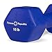Fitness Republic Neoprene Dumbbell Set of 2, 2-20 Pounds Sets Non-Slip, Hex Shape, Free weights set for Muscle Toning, Strength Building, Weight Loss - Portable Weights for Home Gym Hand Weight