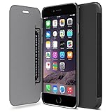 iPhone 6 Plus Case, Maxboost [Ultra Slim] Wallet Case For iPhone 6 Plus (5.5 inch) Protective PU Leather Case with Card Slot + High-Grade TPU [Folio Style] Flip Cover - Black