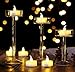 Tea Light Flameless LED Tea Lights Candles Flickering Warm Yellow 200+ Hours Battery-Powered Tealight Candle. Ideal for Party, Wedding, Birthday, Gifts and Home Decoration (125 Pack Warm Yellow)