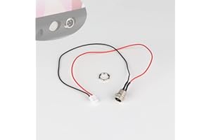 LVEOFIELYGI Hoverboard Charger Port Replacement Accessories for Electric Self Balancing Scooter, 3 Prong 2 Wires Charging Port Compatible with Swegway Swagtron Swagboard CHO Self-Balancing Hover Board