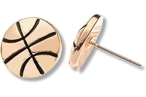 Sportybella- Basketball Earrings, Stud Basketball Jewelry, Gift for Women Players & Fans, Sports Jewelry