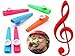 YOFOBU 48 Pack Plastic Kazoos Musical Instruments with 48pcs Kazoo Flute Diaphragms Assorted Color Party Favors Gifts Kazoo Random 8 Colors